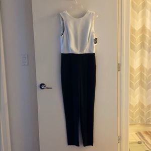 Black and white jumpsuit